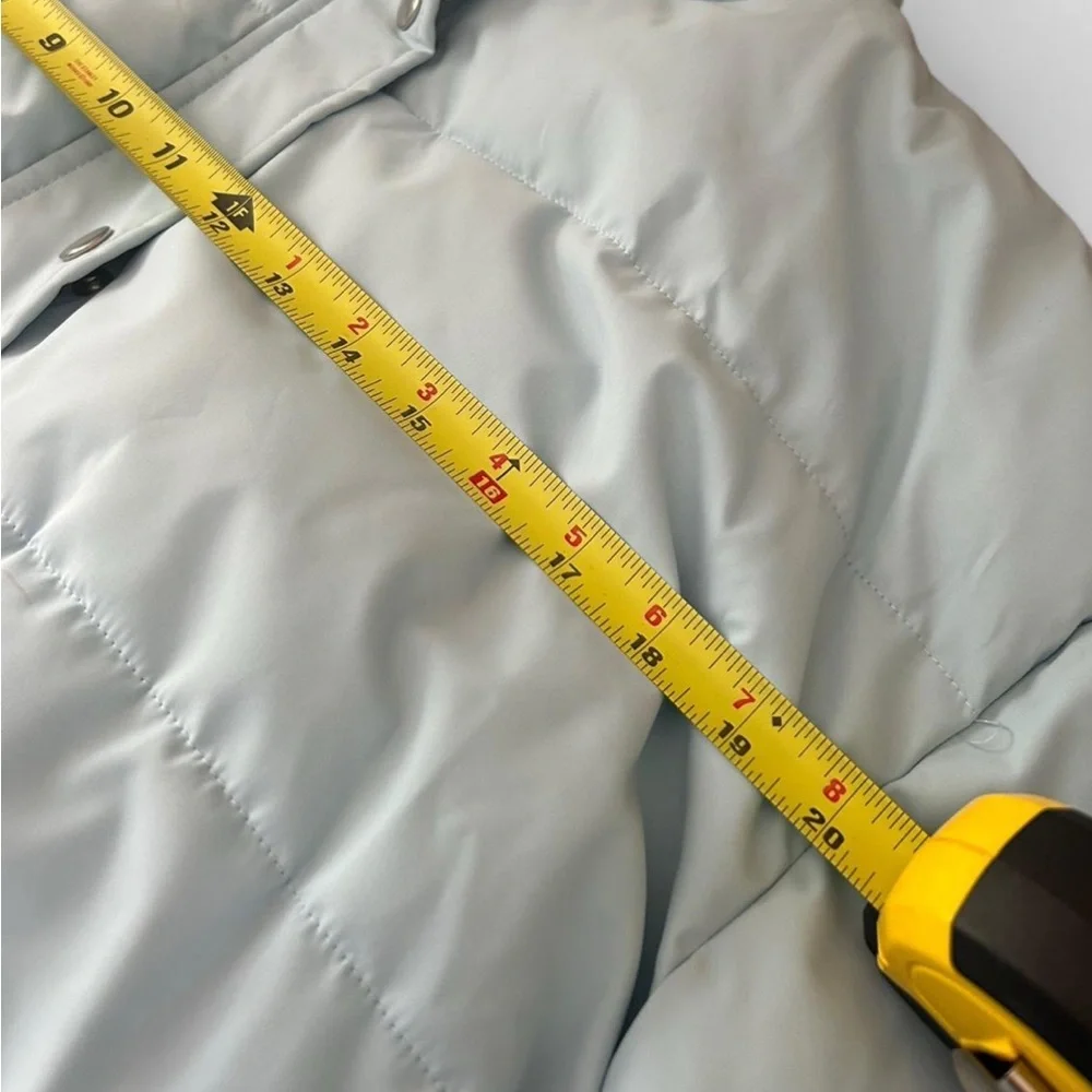 Light Blue Women's Puffer Jacket - Picture 5 of 8